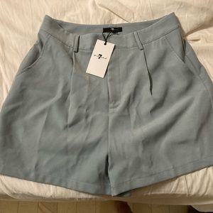 7 For All Mankind bluish-gray walk shorts. Size 10